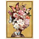 Butterfly Aficionado | Hand Embellished Gold Leaf Art