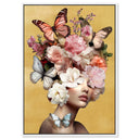 Butterfly Aficionado | Hand Embellished Gold Leaf Art