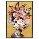 Butterfly Aficionado | Hand Embellished Gold Leaf Art
