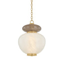 Vintage Brass Syros Pendant 19.25" by Corbett Lighting, view 6