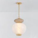 Vintage Brass Syros Pendant 13.75" by Corbett Lighting, view 3