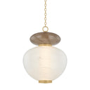 Vintage Brass Syros Pendant 19.25" by Corbett Lighting, view 2