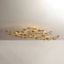 Vintage Gold Leaf Menorca Semi Flush 30" by Corbett Lighting, view 4