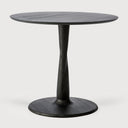 Oak Black Torsion Dining Table