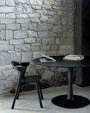 Oak Black Torsion Dining Table