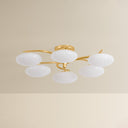 Vintage Gold Leaf Bayberry Close-To-Ceiling 32" by Hudson Valley, view 2