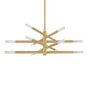 Vintage Brass Strasbourg Chandelier 42" by Corbett Lighting, view 4