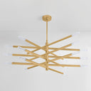 Vintage Brass Strasbourg Chandelier 56" by Corbett Lighting