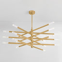 Vintage Brass Strasbourg Chandelier 56" by Corbett Lighting, view 2