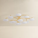 Vintage Gold Leaf Bayberry Close-To-Ceiling 45.25" by Hudson Valley, view 2