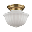 Aged Brass Dutchess Flush Mount 15" by Hudson Valley