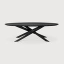 105" Oak Black Mikado Dining Table