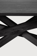105" Oak Black Mikado Dining Table