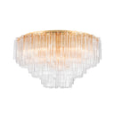 Vintage Gold Leaf Varenna Semi Flush 48" by Corbett Lighting, view 3