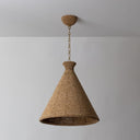Vintage Gold Leaf Tallman Pendant 20" by Hudson Valley, view 9