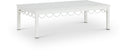 Portofino Aluminum Outdoor Patio Coffee Table - White