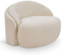 Caspian Chenille Fabric Upholstered Accent Chair - Beige