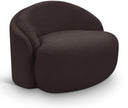Caspian Chenille Fabric Upholstered Accent Chair - Brown