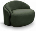 Caspian Chenille Fabric Upholstered Accent Chair - Green