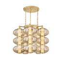 Vintage Brass Toulouse Chandelier 31" by Corbett Lighting, view 5