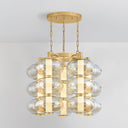 Vintage Brass Toulouse Chandelier 31" by Corbett Lighting, view 2