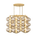 Vintage Brass Toulouse Chandelier 42" by Corbett Lighting, view 5