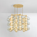 Vintage Brass Toulouse Chandelier 42" by Corbett Lighting, view 2