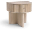 Cortland 23.75" Acacia Veneer And Solid Wood Nightstand - Natural