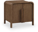 Harmony 20" Oak Veneer And Solid Wood Nightstand - Brown