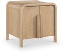 Harmony 20" Oak Veneer And Solid Wood Nightstand - Natural