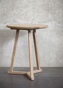 Oak Tripod Side Table
