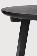 Oak Black Tripod Side Table