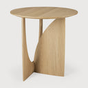 Natural Geometric Side Table