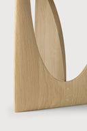 Natural Geometric Side Table