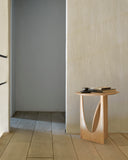 Natural Geometric Side Table