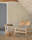 Natural Geometric Side Table