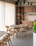 Round Natural Mikado Dining Table