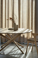 Round Natural Mikado Dining Table