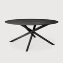 59" Oak Black Mikado Dining Table
