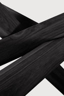 59" Oak Black Mikado Dining Table