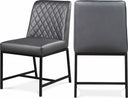 Bryce Vegan Leather Upholstered Dining Chair - Grey
