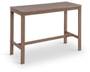 Newport Acacia Wood Outdoor Patio Rectangle Bar Table with Outdoor Protective Cover Included - Natural