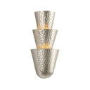 Warm Silver Leaf Bucharest Wall Sconce 8.25" by Corbett Lighting