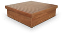 Mirella Teak Wood Outdoor Patio Coffee Table - Natural
