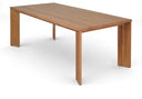 Mirella 78.75" Teak Wood Outdoor Patio Dining Table - Natural