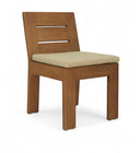 Mirella Water Resistant Fabric Upholstered Outdoor Patio Dining Side Chair - Tan