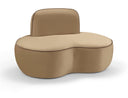 Swerve Velvet Upholstered Chair - Beige