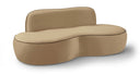 Swerve 77" Velvet Upholstered Loveseat - Beige