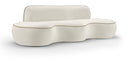 Swerve 100" Velvet Upholstered Sofa - Cream