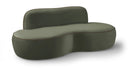 Swerve 77" Velvet Upholstered Loveseat - Green